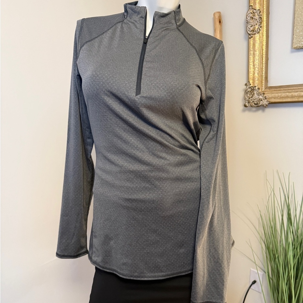 REI Co-op Women’s 1/4 Zip Pullover Long Sleeve Base Layer Top Gray Women’s Small